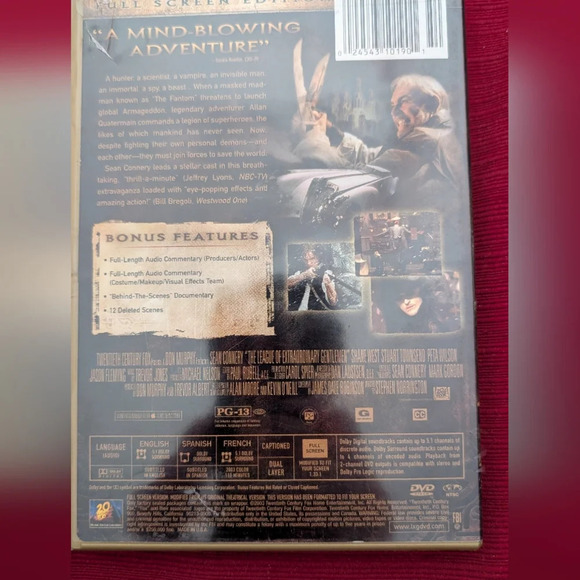 The League Of Extraordinary Gentlemen DVD (EUC) - Picture 2 of 3